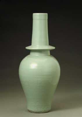 图片[1]-Longquan Kiln Clear Glazed Bottle-China Archive